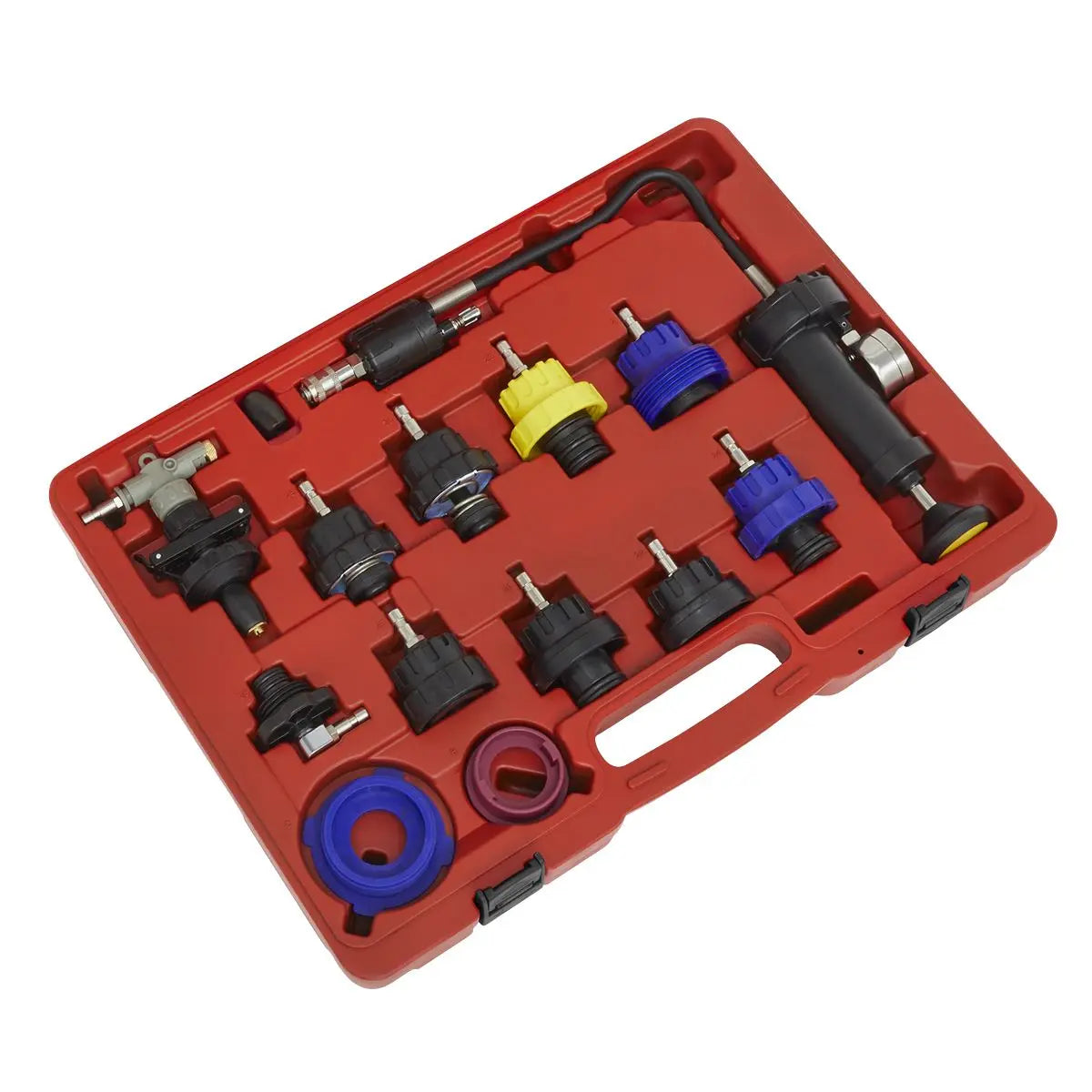 Sealey Cooling System Pressure Test Kit 13 Piece 
