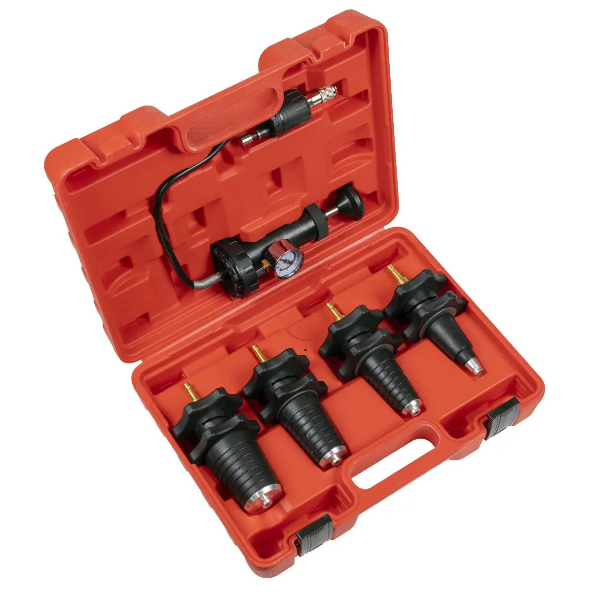 Sealey Cooling System Pressure Test Kit 5pc  White Rose Tools
