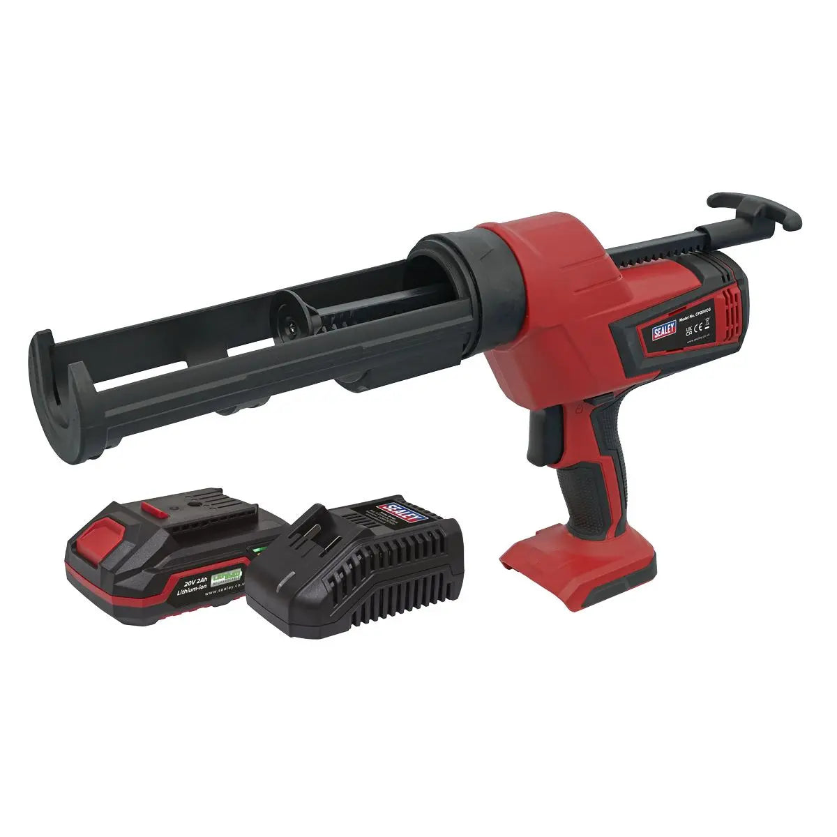 Sealey Cordless 20V 2Ah SV20 Series Caulking Gun Kit 310ml 