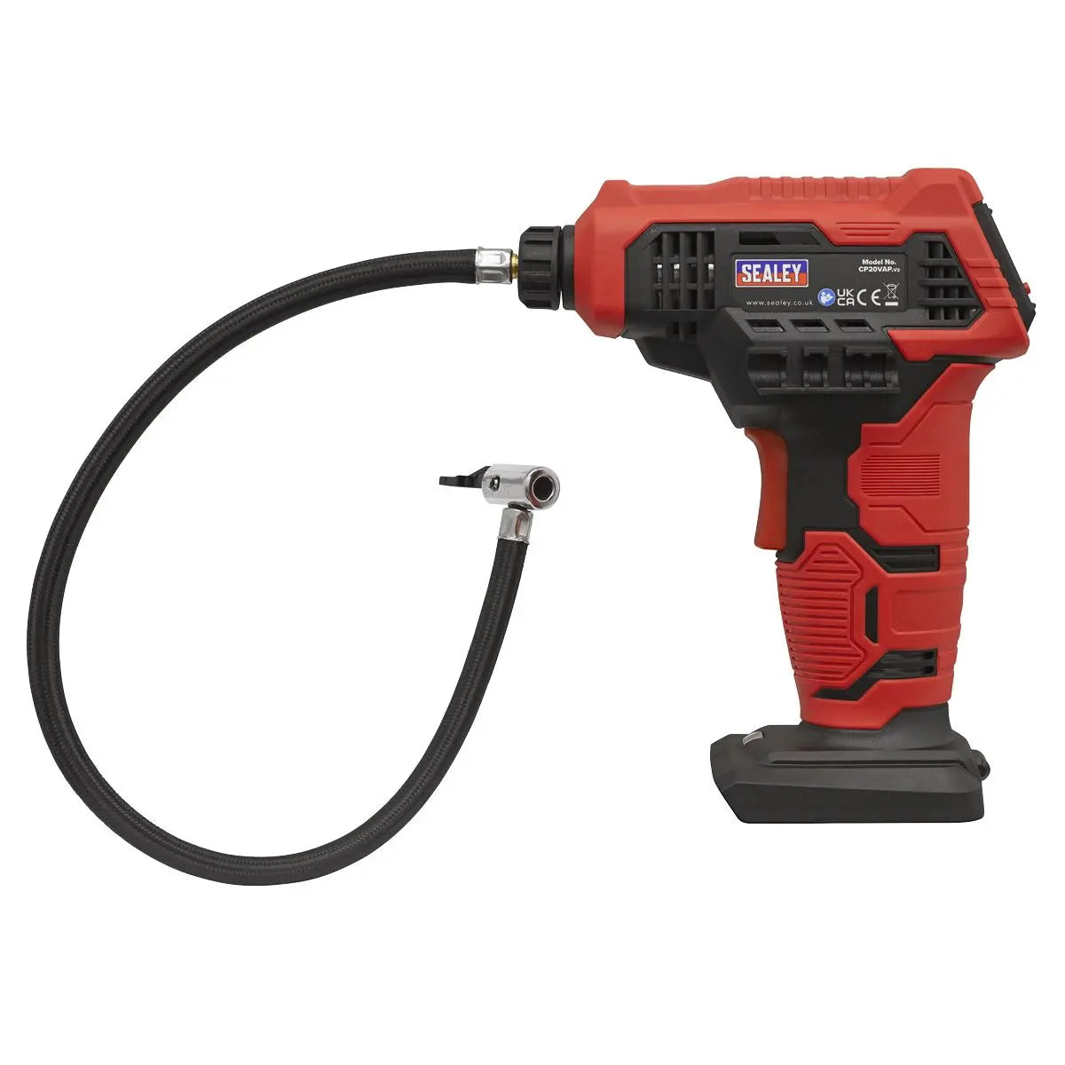 Sealey Cordless Air Pump 20V Body Only Tyre Inflator Digital LED Display 