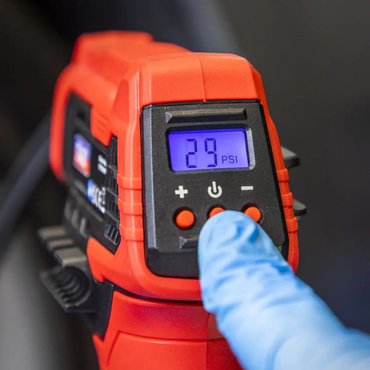Sealey Cordless Air Pump 20V Body Only Tyre Inflator Digital LED Display 