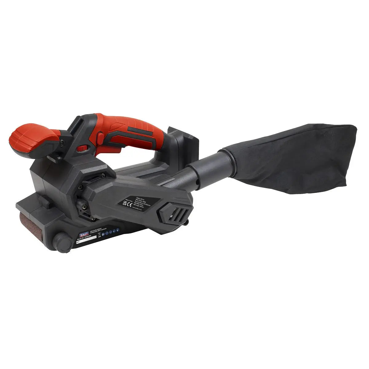 Sealey Cordless Belt Sander 20V SV20 Series 76mm - Body Only  White Rose Tools