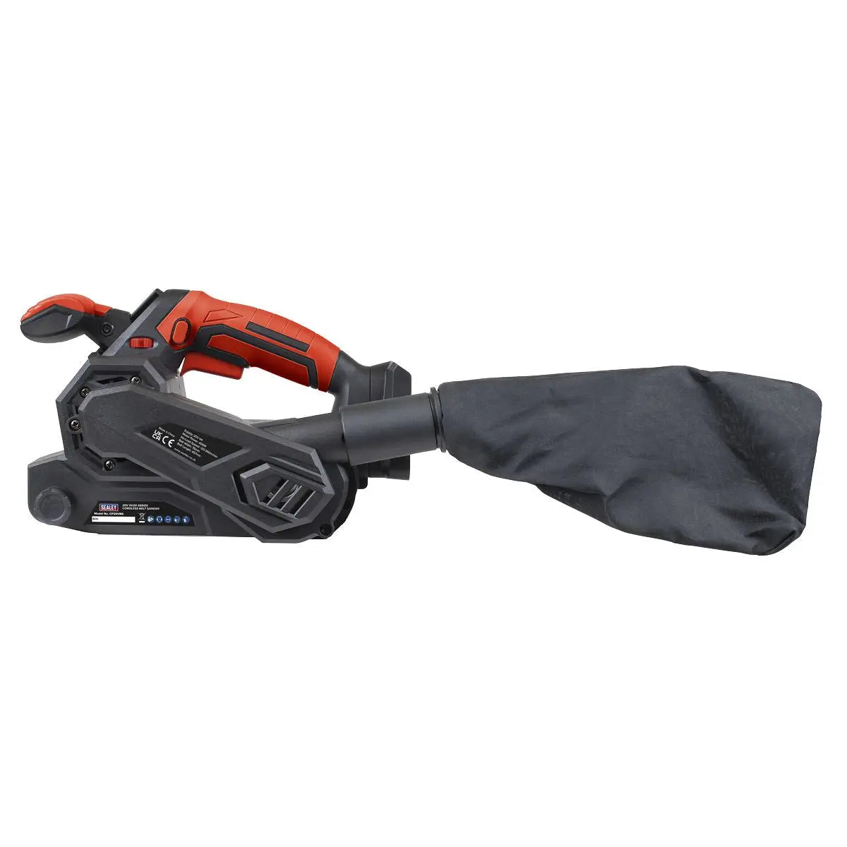 Sealey Cordless Belt Sander 20V SV20 Series 76mm - Body Only  White Rose Tools