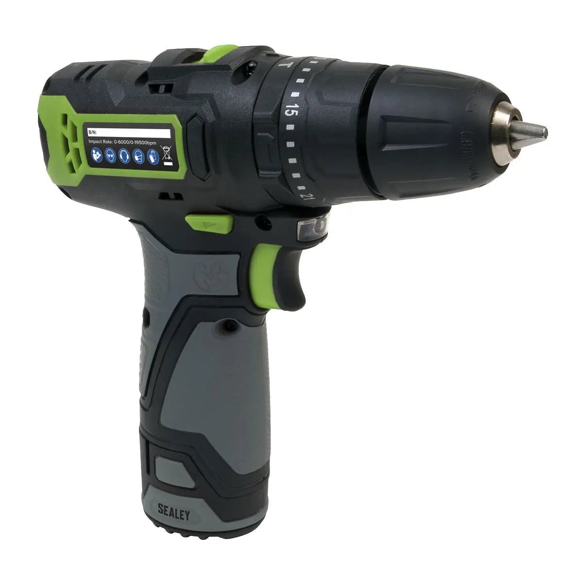 Sealey Cordless Combi Drill Ø10mm 10.8V SV10.8 Series 