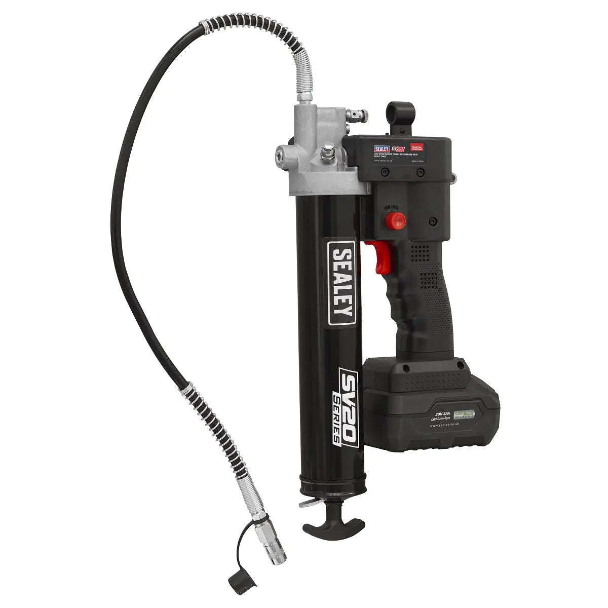 Sealey Cordless Grease Gun 20V SV20 Series - Body Only  White Rose Tools