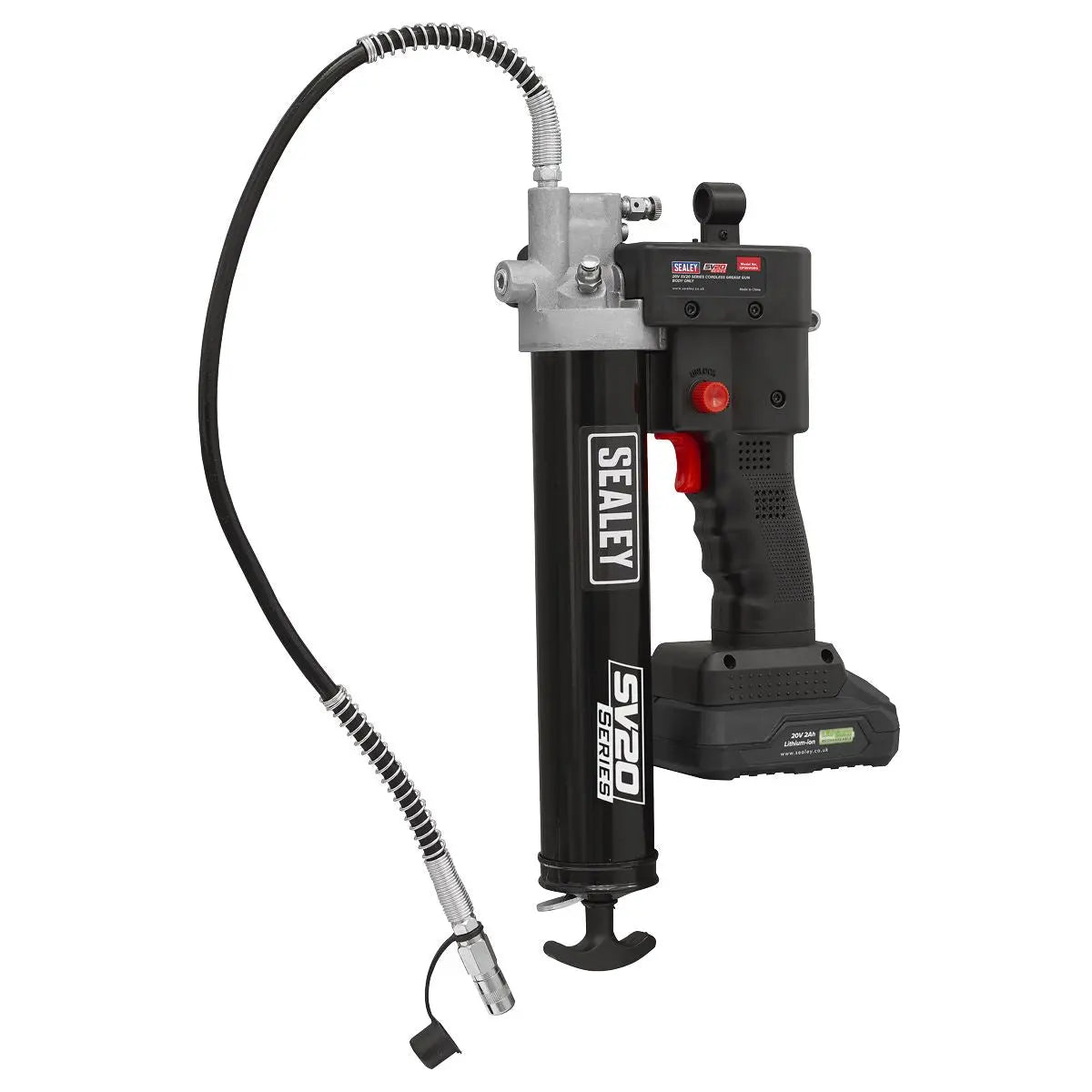 Sealey Cordless Grease Gun 20V SV20 Series - Body Only  White Rose Tools