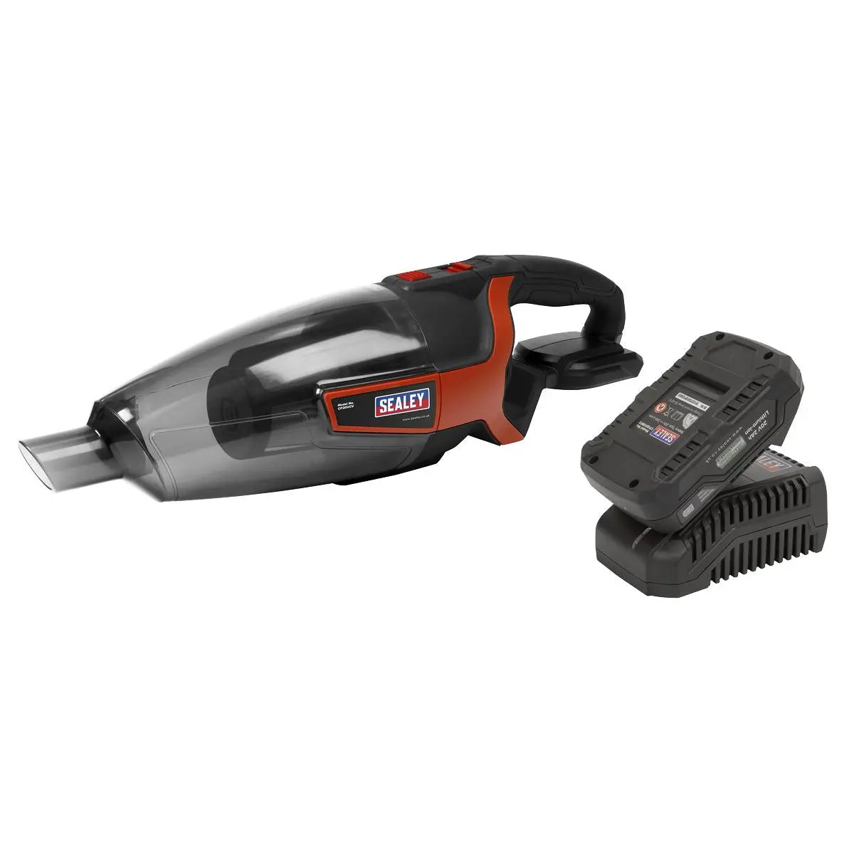 Sealey Cordless Handheld Vacuum Cleaner Kit 650ml 20V 2Ah SV20 Series 