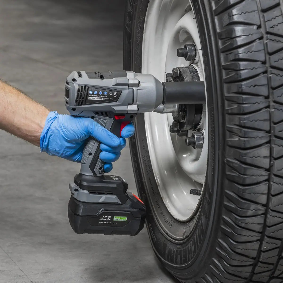 Sealey Cordless Impact Wrench 20V 1/2" Drive Brushless 700Nm Body Only 