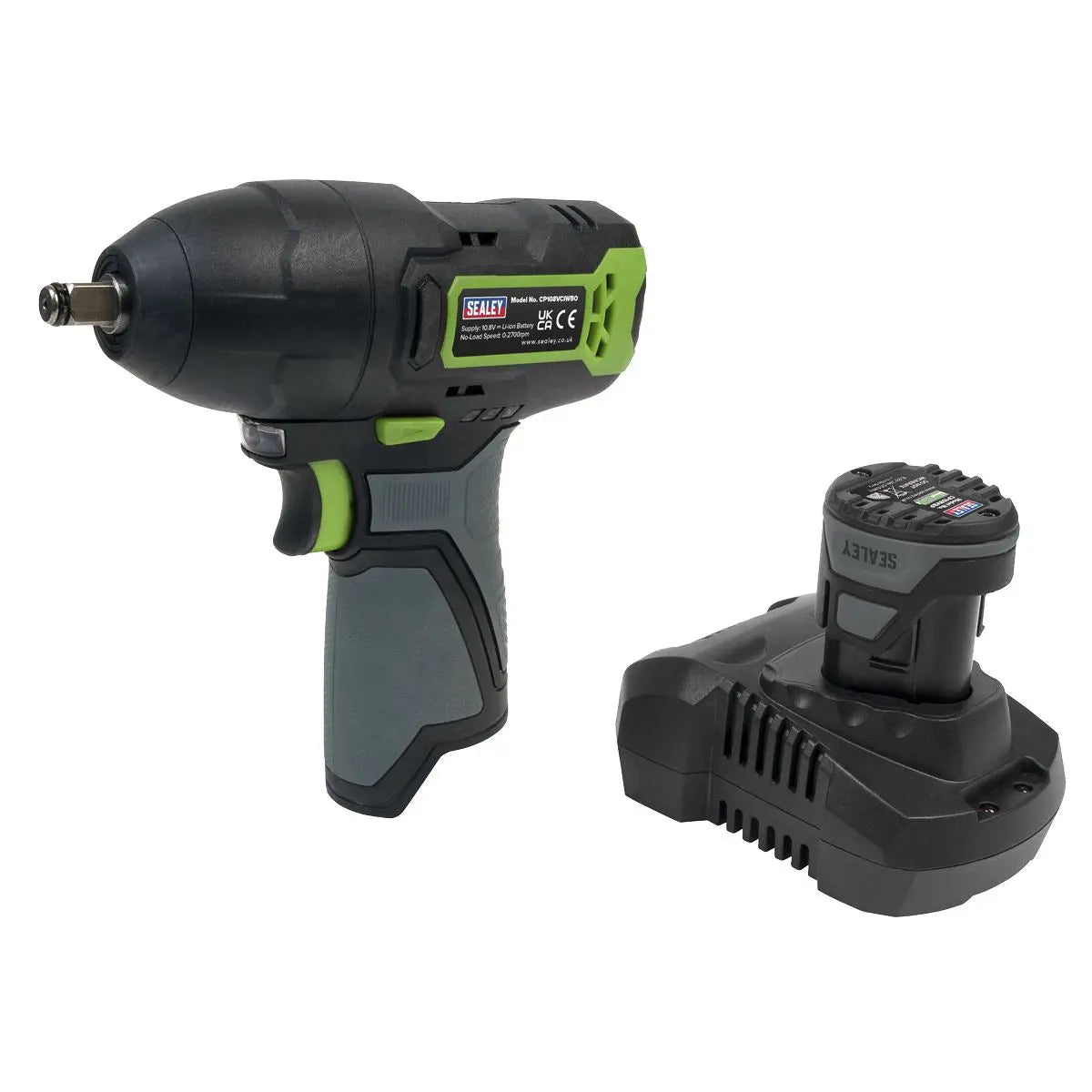 Sealey Cordless Impact Wrench 3/8"Sq Drive 10.8V 2Ah SV10.8 Series 