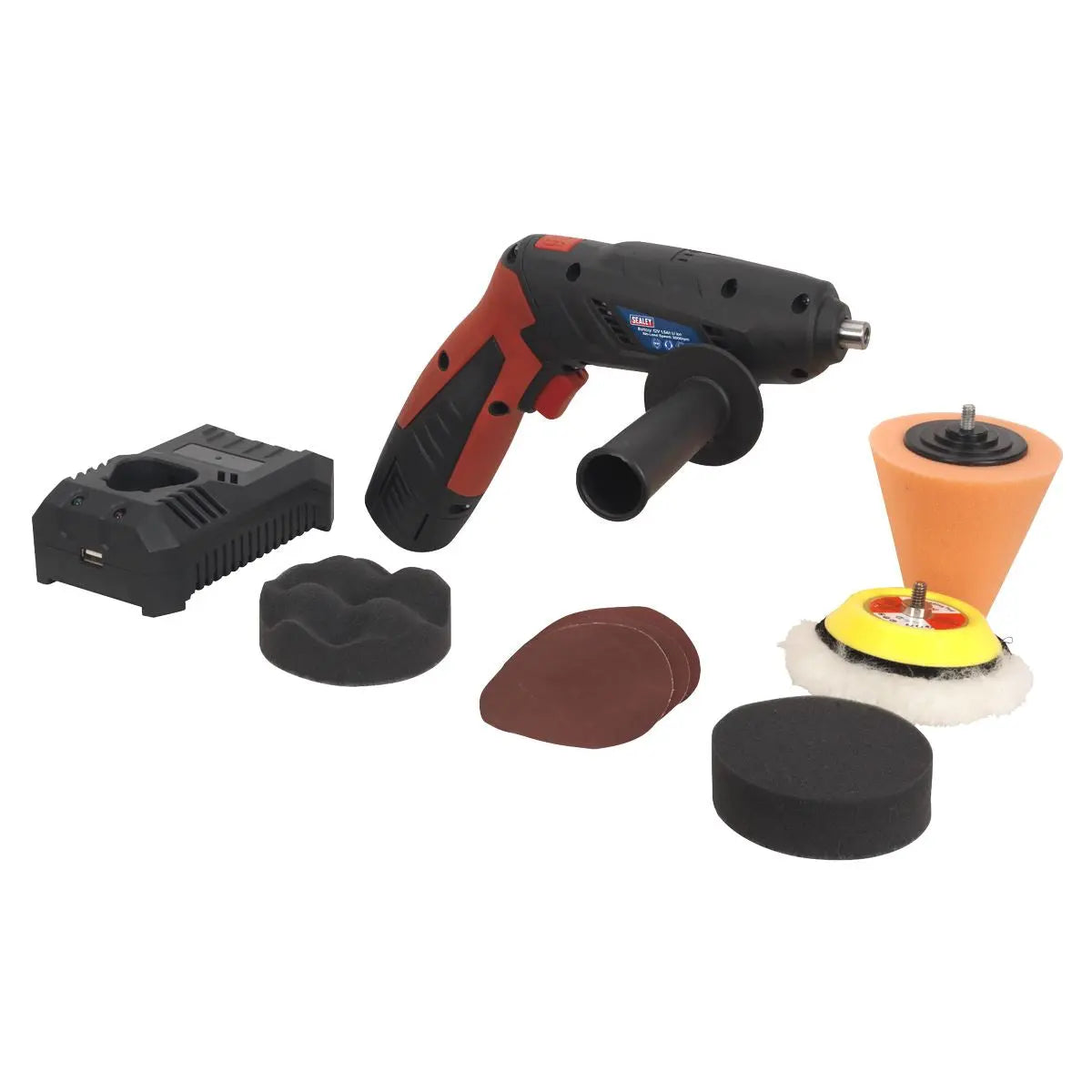 Sealey Cordless Mini Sander Polisher Kit 75mm 12V Lithium-ion 