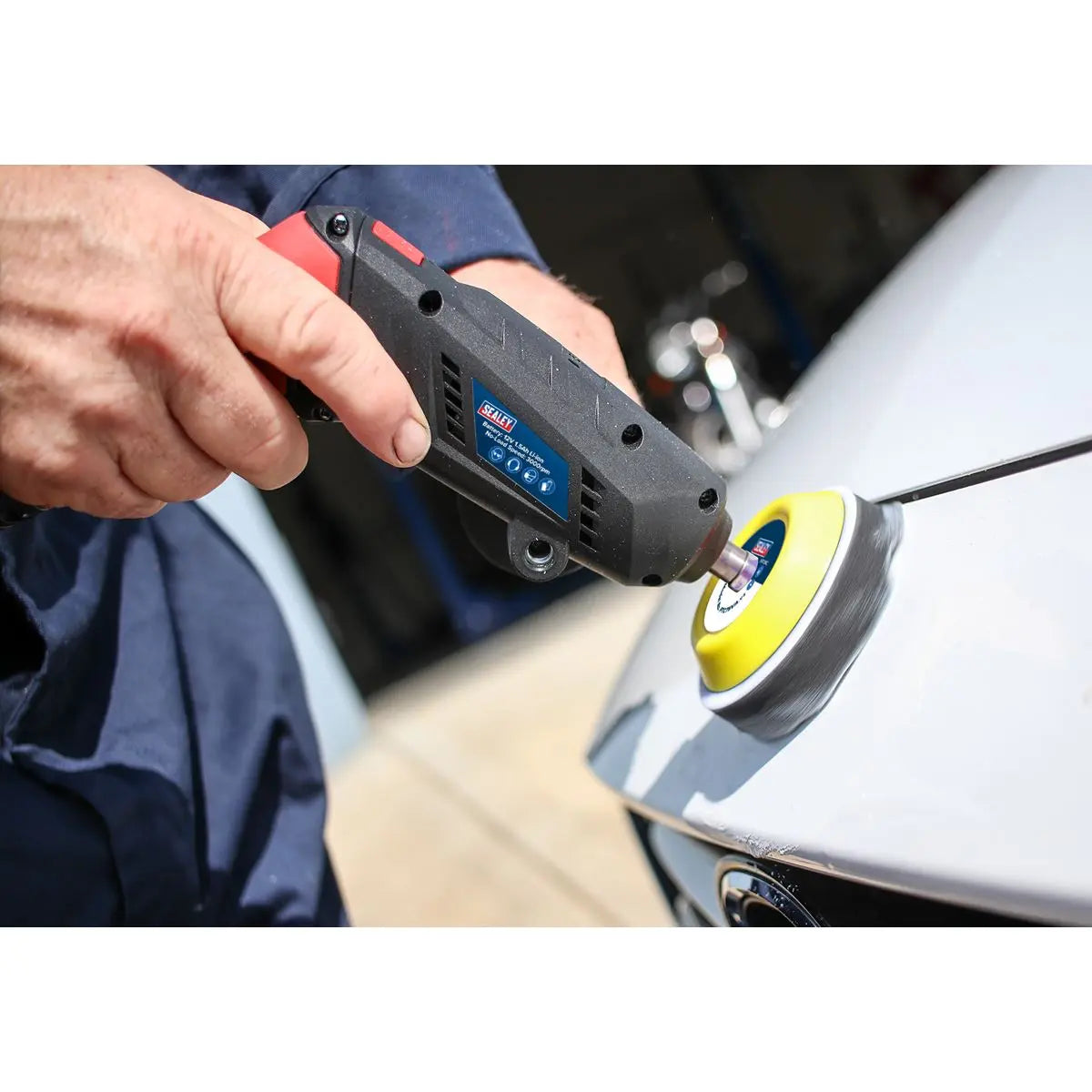 Sealey Cordless Mini Sander Polisher Kit 75mm 12V Lithium-ion 