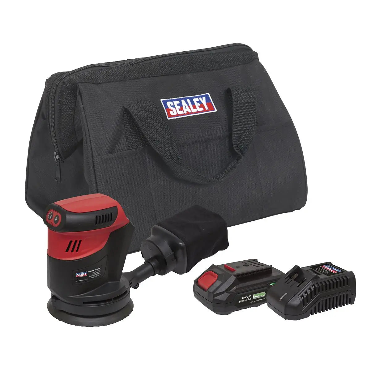 Sealey Cordless Orbital Palm Sander Kit Ø125mm 20V 2Ah SV20 Series 