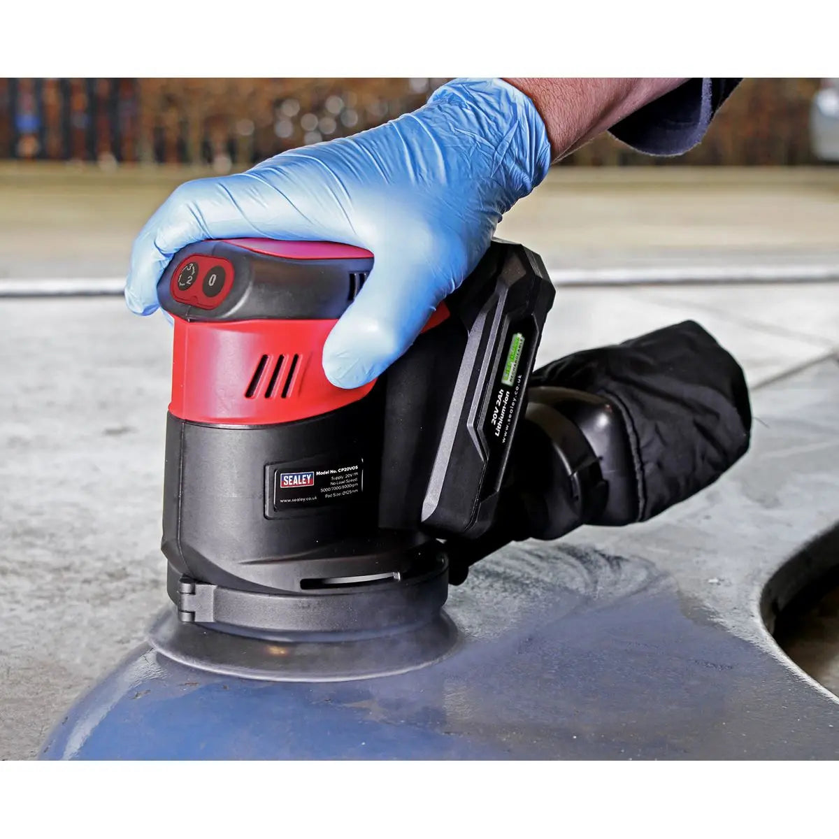 Sealey Cordless Orbital Palm Sander Kit Ø125mm 20V 2Ah SV20 Series 