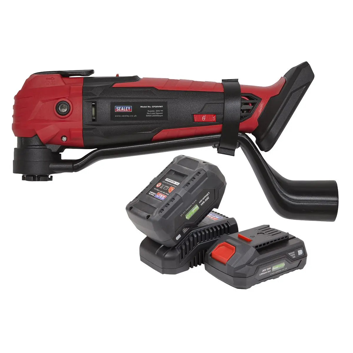 Sealey Cordless Oscillating Multi-Tool Kit 20V SV20 Series - 2 Batteries 