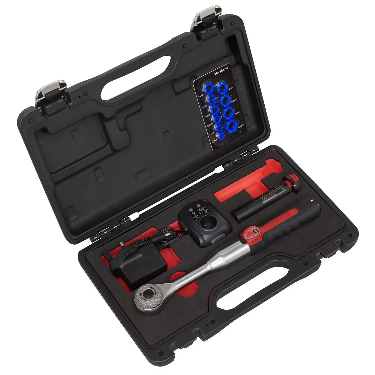 Sealey Cordless Power Speed Ratchet Wrench Kit 1/2" Drive 60 Tooth in Case 
