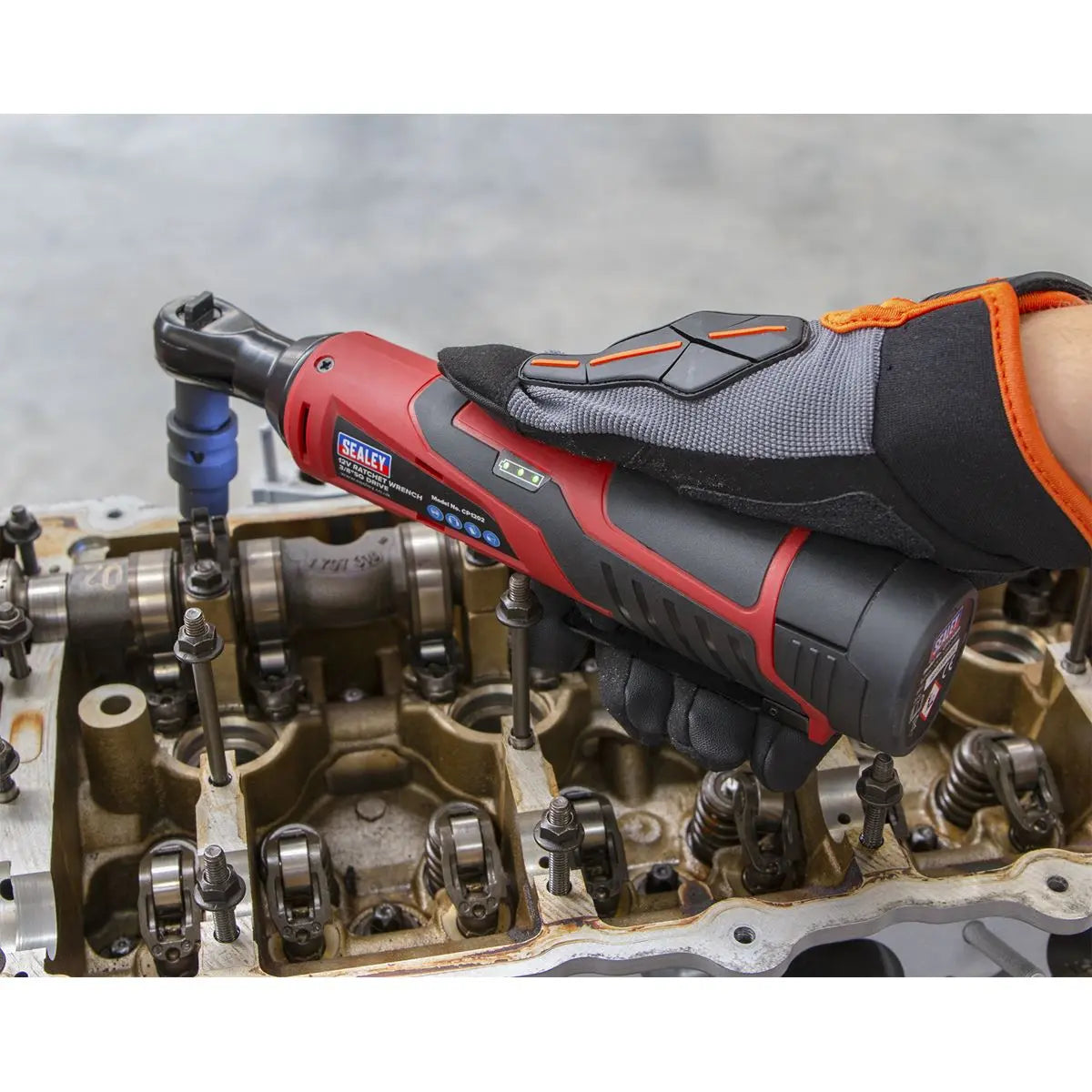 Sealey Cordless Ratchet Wrench 3/8"Sq Drive 12V SV12 Series - Body Only 