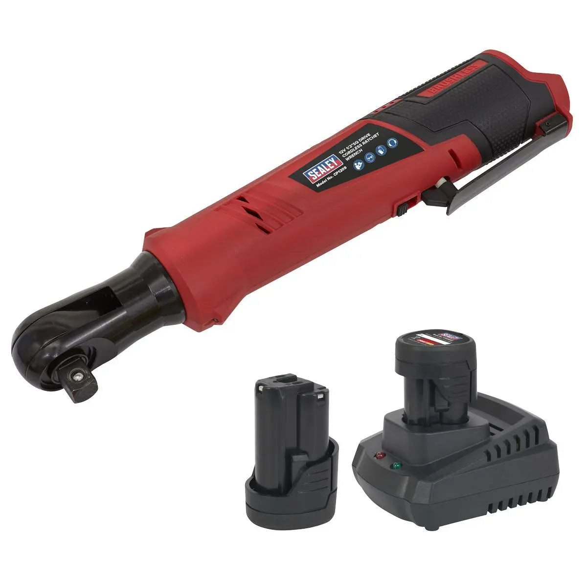 Sealey Cordless Ratchet Wrench Kit 1/2"Sq Drive 12V SV12 Series - 2 Batteries 