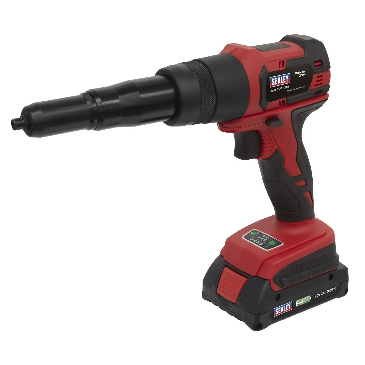 Sealey Cordless Riveter 20V 2Ah Lithium-ion 