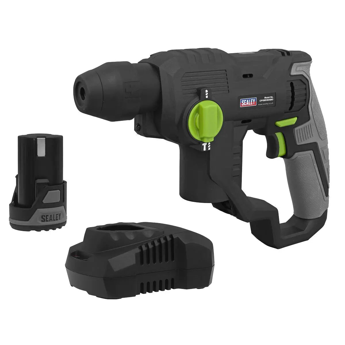 Sealey Cordless SDS Plus Rotary Hammer Drill Kit 10.8V 2Ah SV10.8  White Rose Tools