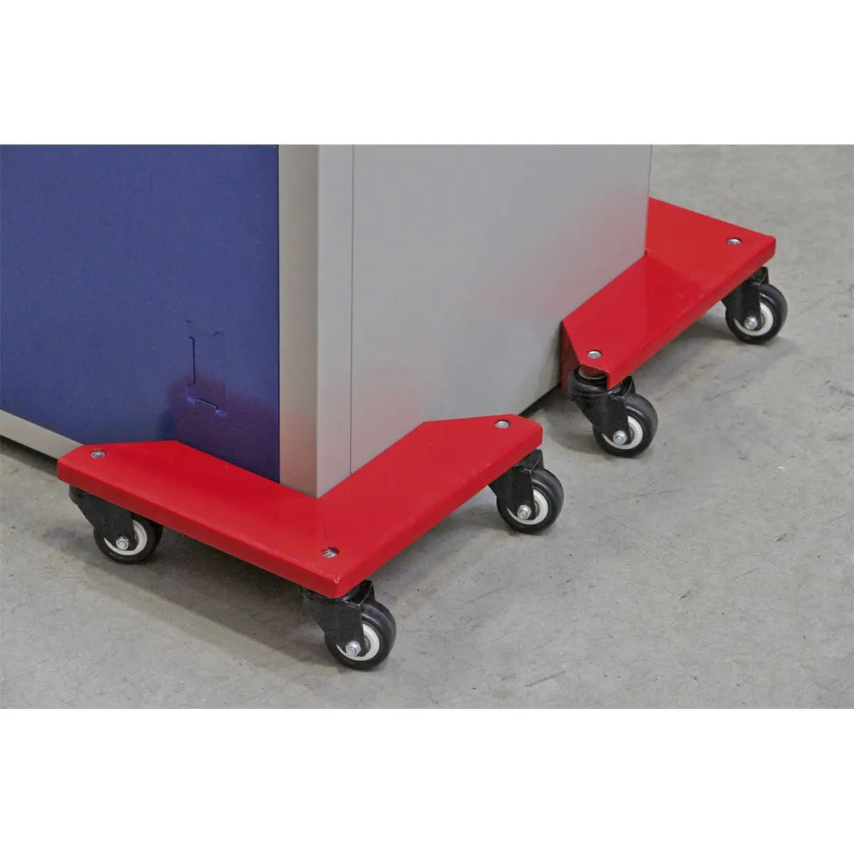 Sealey Corner Transport Dollies Set of 4 - 150kg Capacity 