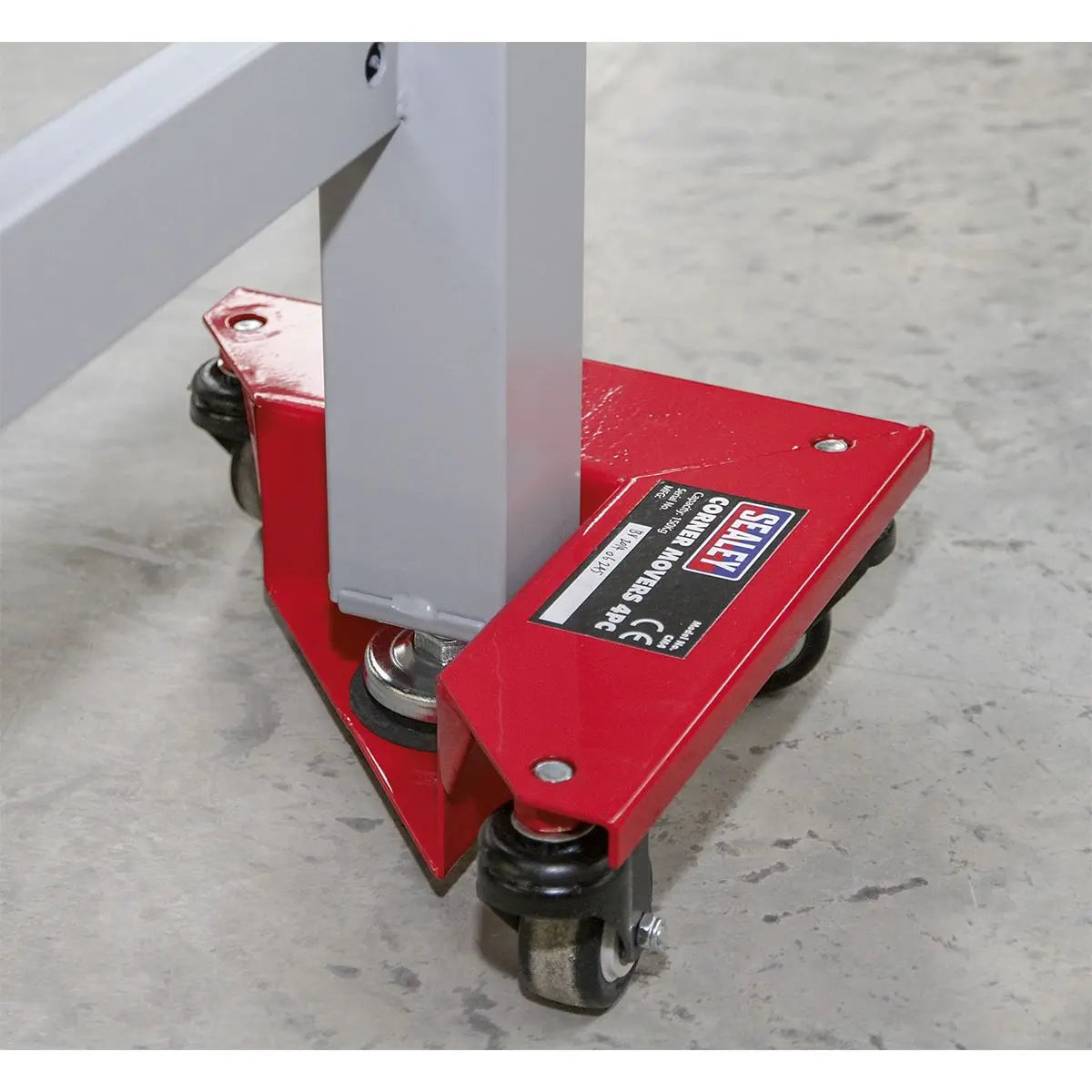Sealey Corner Transport Dollies Set of 4 - 150kg Capacity 