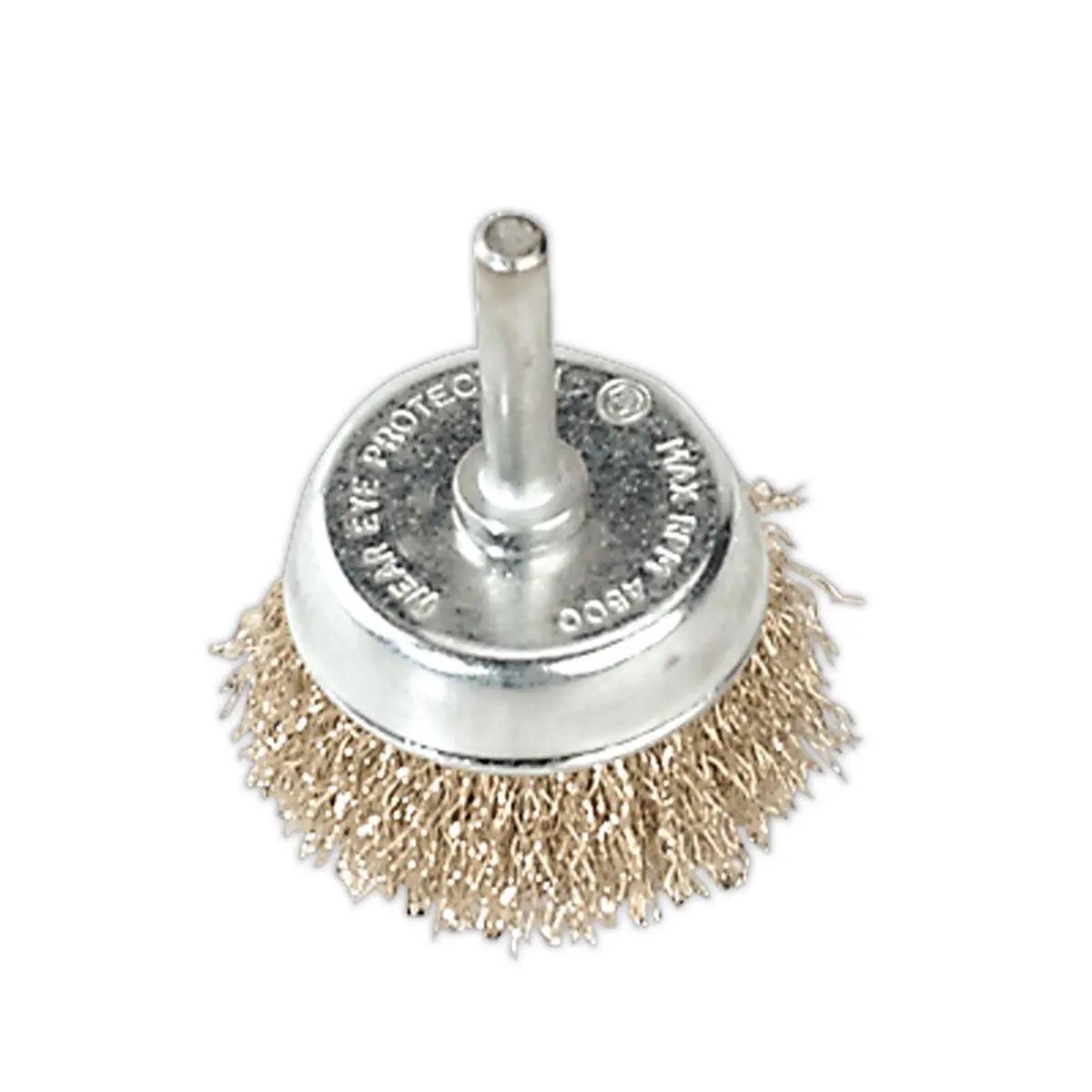 Sealey Crimped Wire Cup Brush Ø50mm with Ø6mm Shaft 