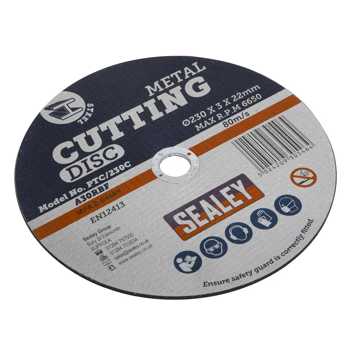 Sealey Cutting Disc Ø230 x 3mm 22mm Bore 