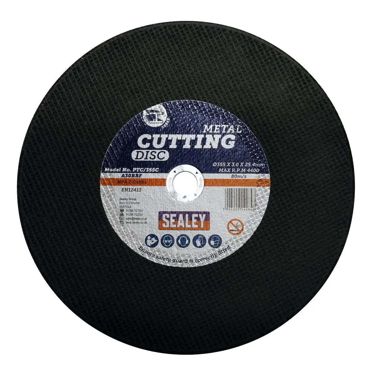 Sealey Cutting Disc Ø355 x 3mm Ø25.4mm Bore 