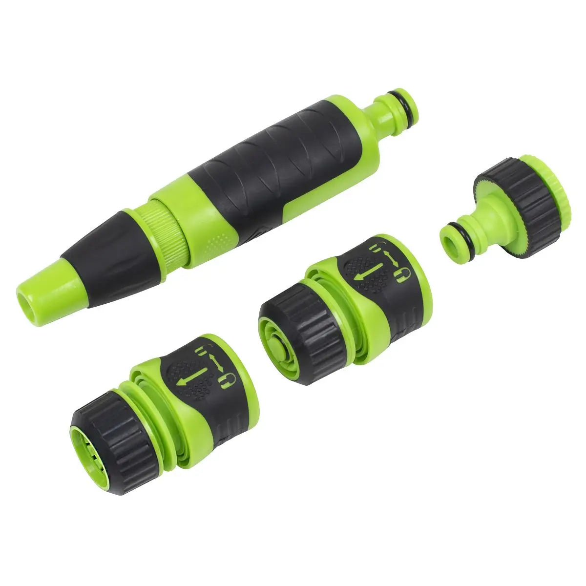 Sealey Deluxe Hose Nozzle & Connector Set 4pc  White Rose Tools