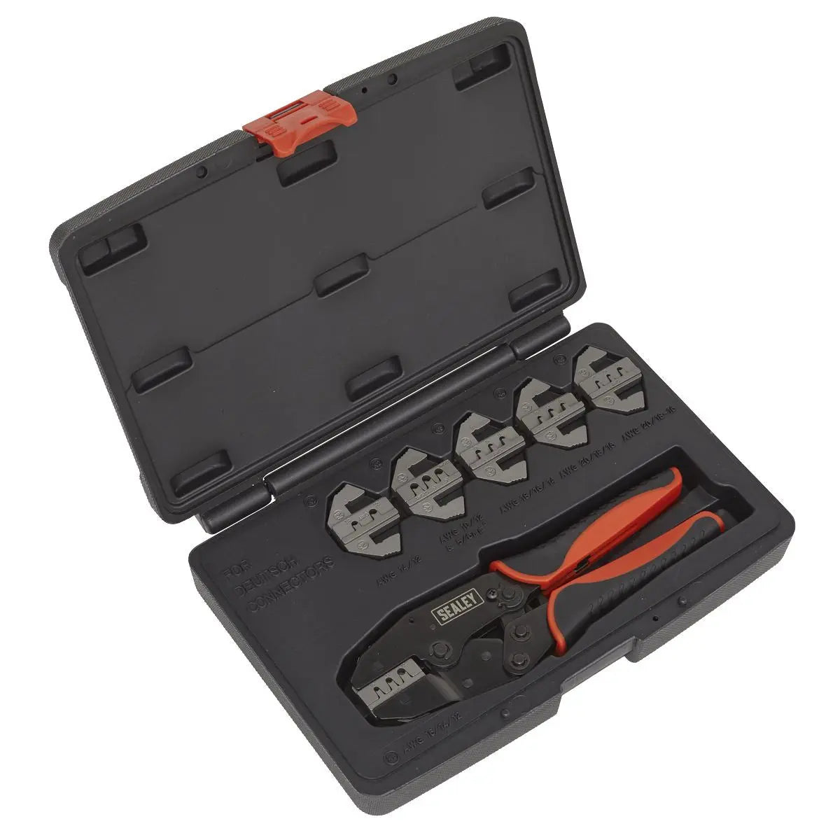 Sealey Deutsch Connector Plier Set 7 Piece Electrical Crimp Tool 10-20 AWG 