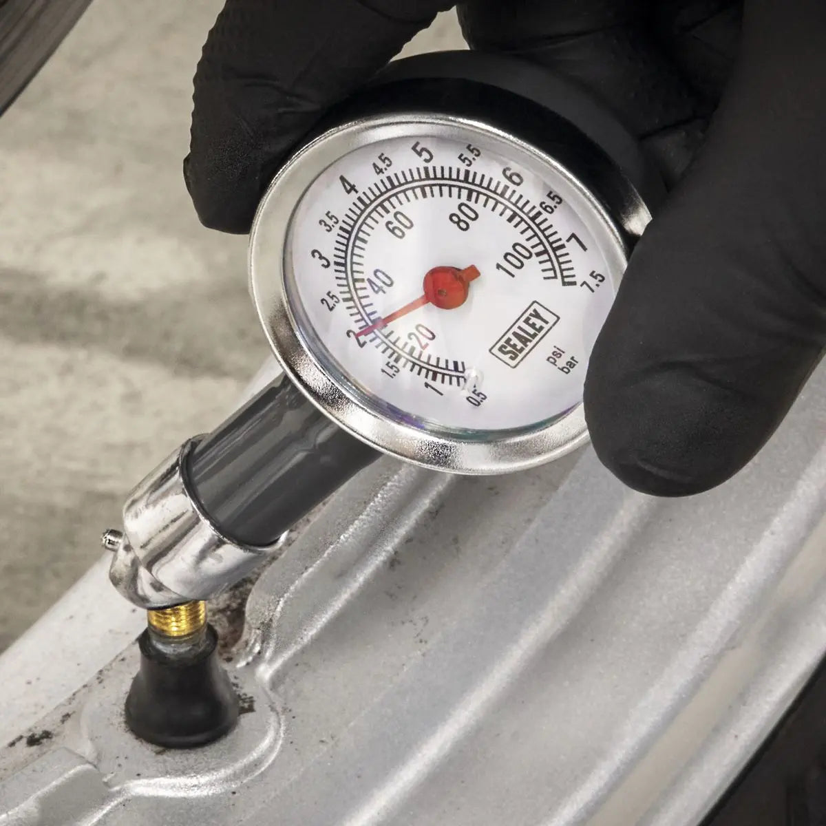 Sealey Dial Type Pressure Gauge 0-100psi 