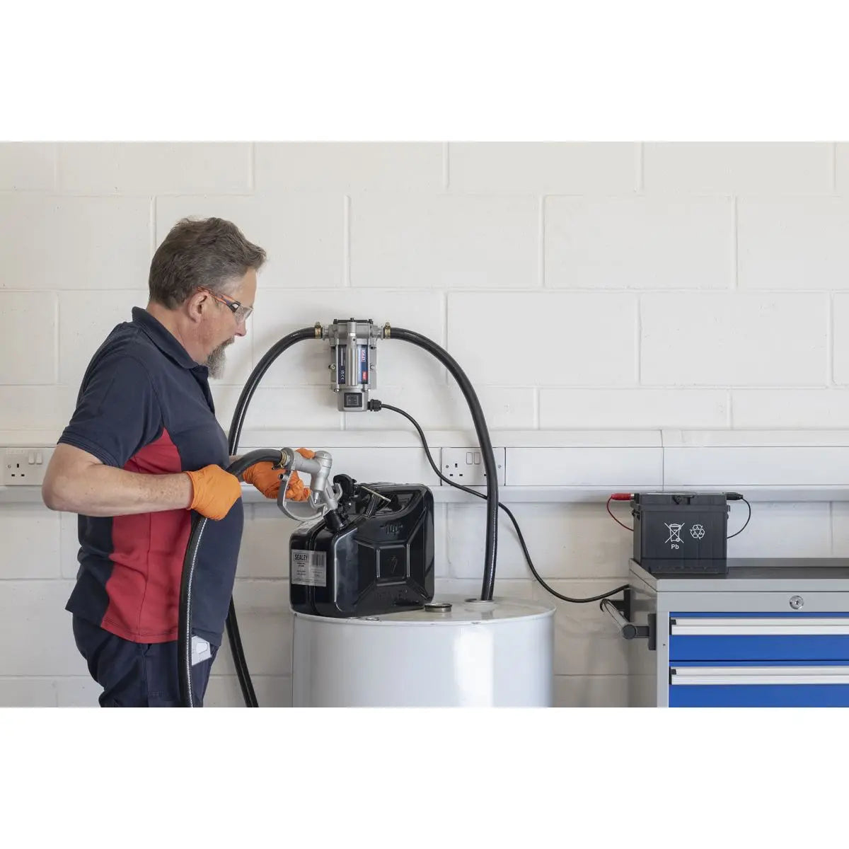 Sealey Diesel/Fluid Transfer Pump Portable 12V 