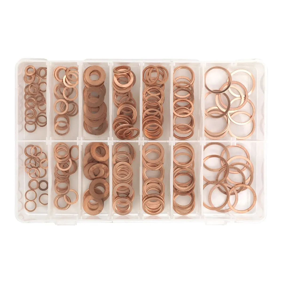 Sealey Diesel Injector Copper Washer Assortment 250pc - Metric 
