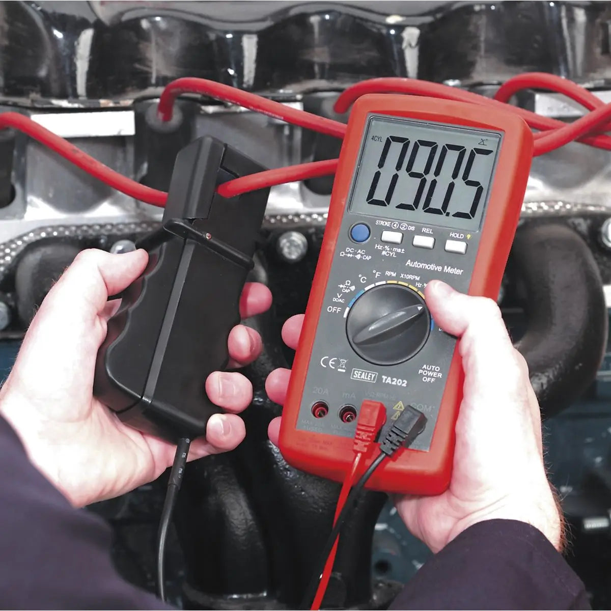 Sealey Digital Automotive Analyser 14-Function with Inductive Coupler 