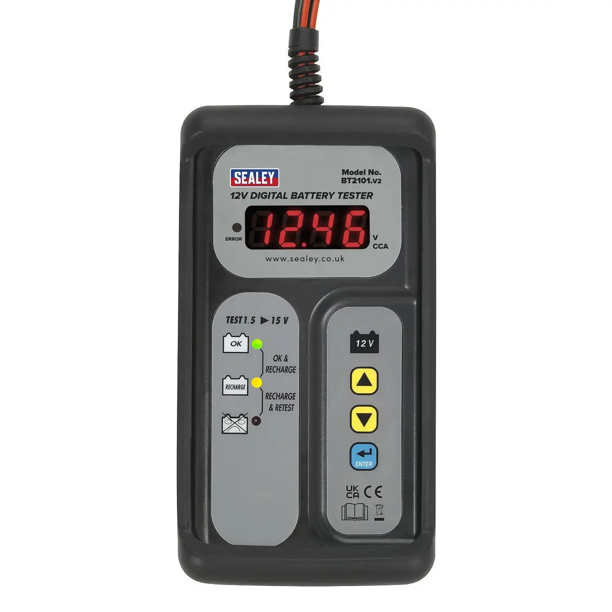Sealey Digital Battery Tester 12V 