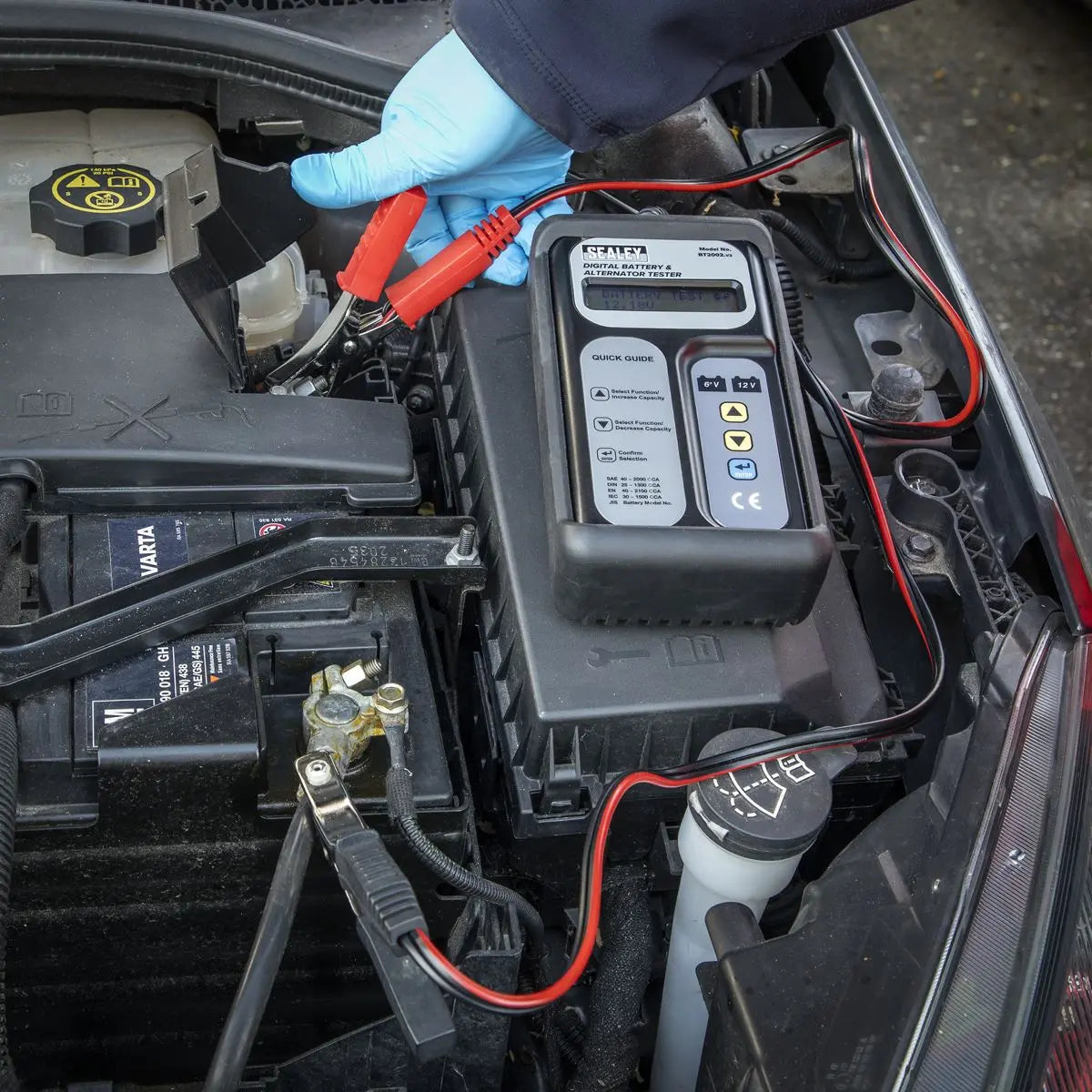 Sealey Digital Battery & Alternator Tester 6-12V Battery 6, 12, 24V Alternator 
