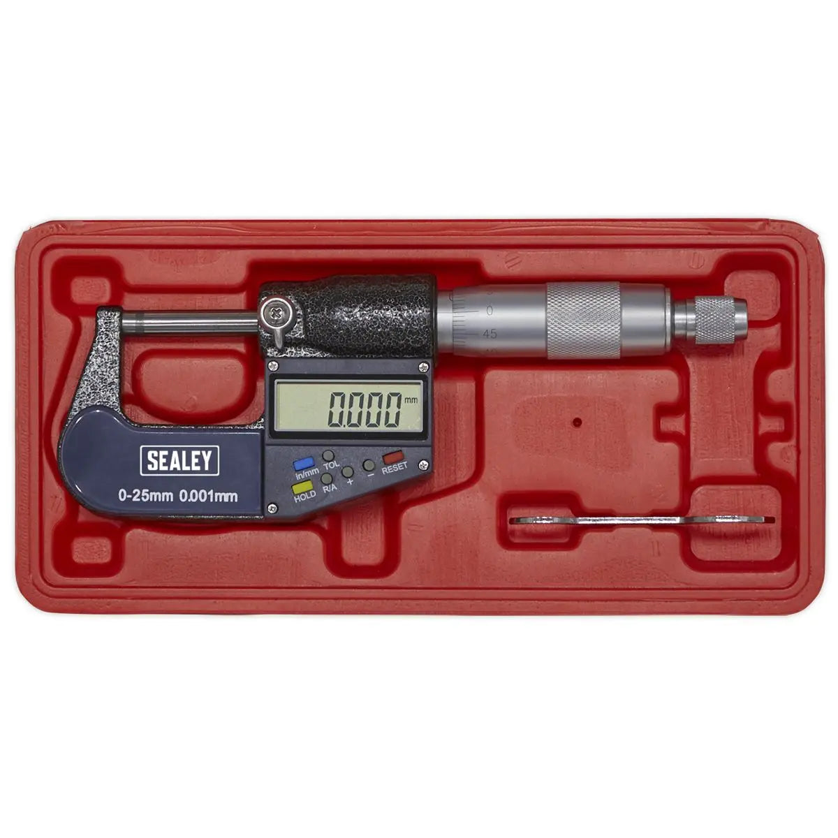 Sealey Digital External Micrometer 0-25mm(0-1") 