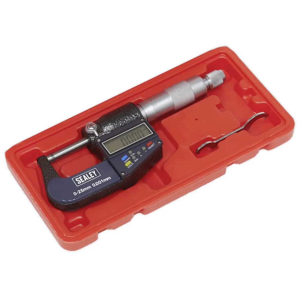 Sealey Digital External Micrometer 0-25mm(0-1") 