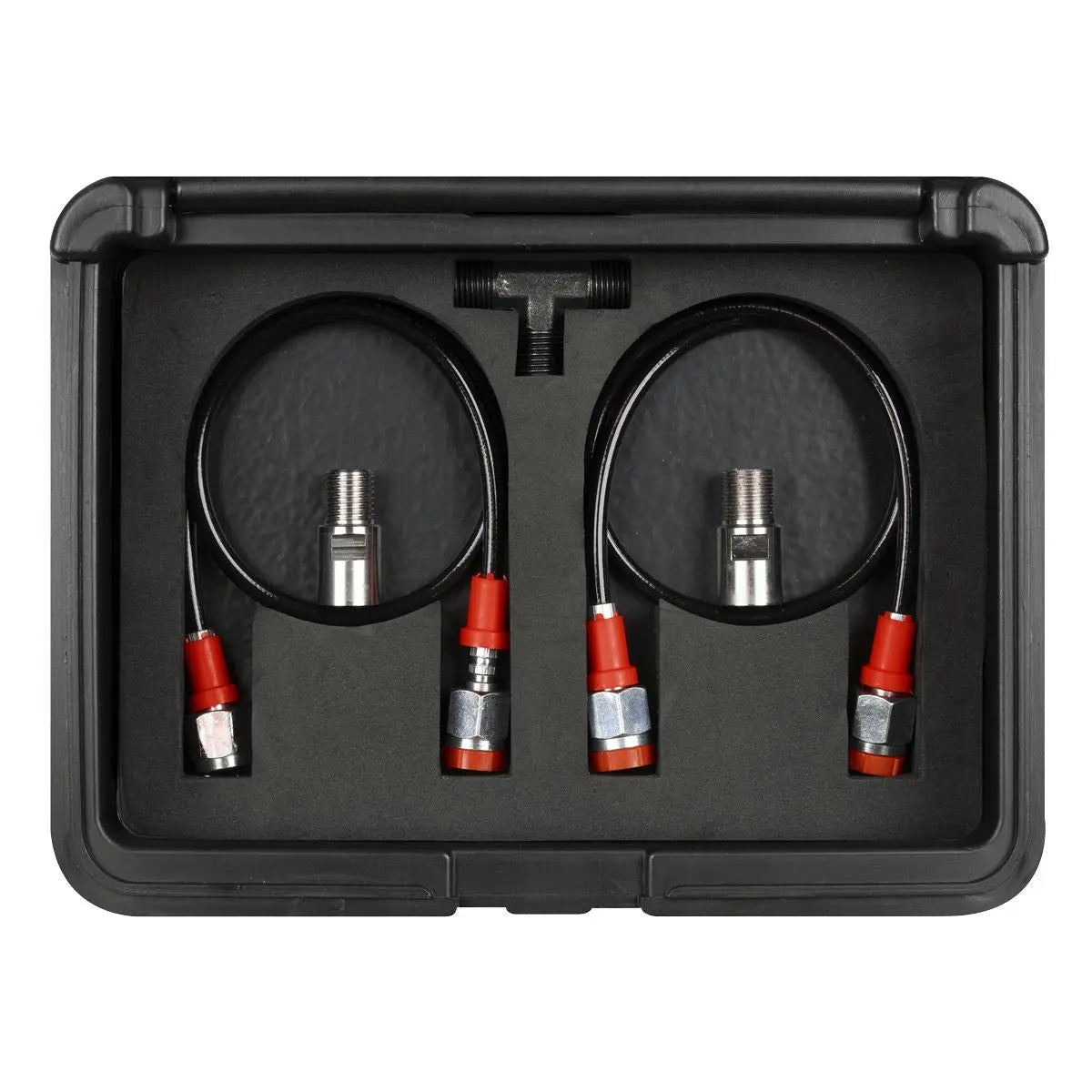 Sealey Digital Fuel Injection Pressure Test Kit for GDI Fuel Circuits 6pc  White Rose Tools