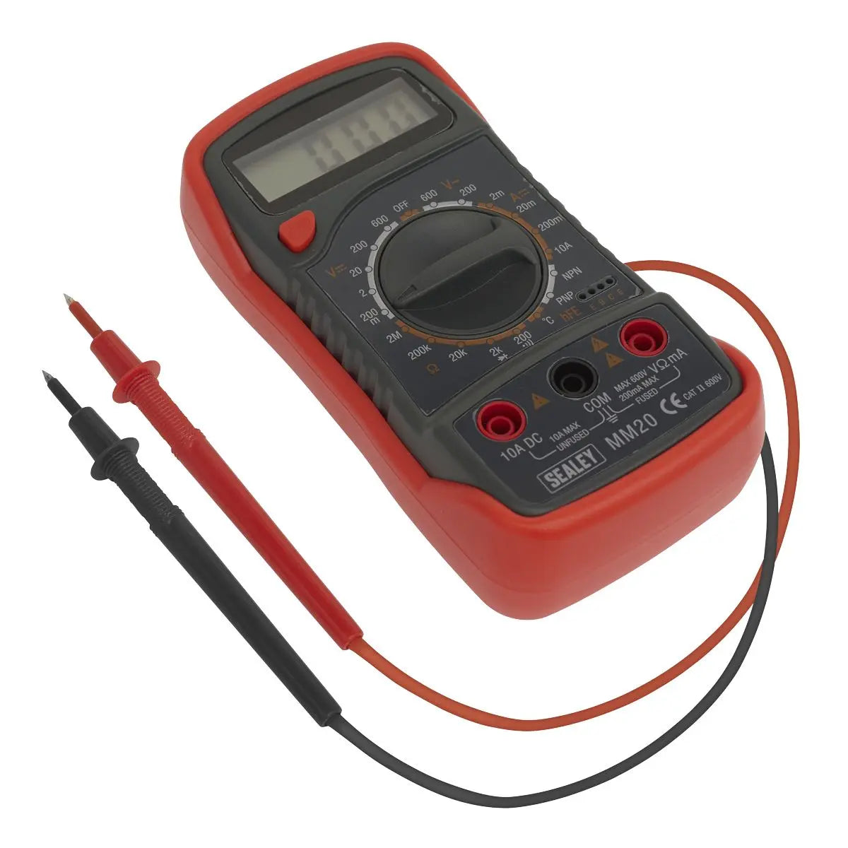 Sealey Digital Multimeter 8 Function with Thermocouple AC DC Current Electricians 