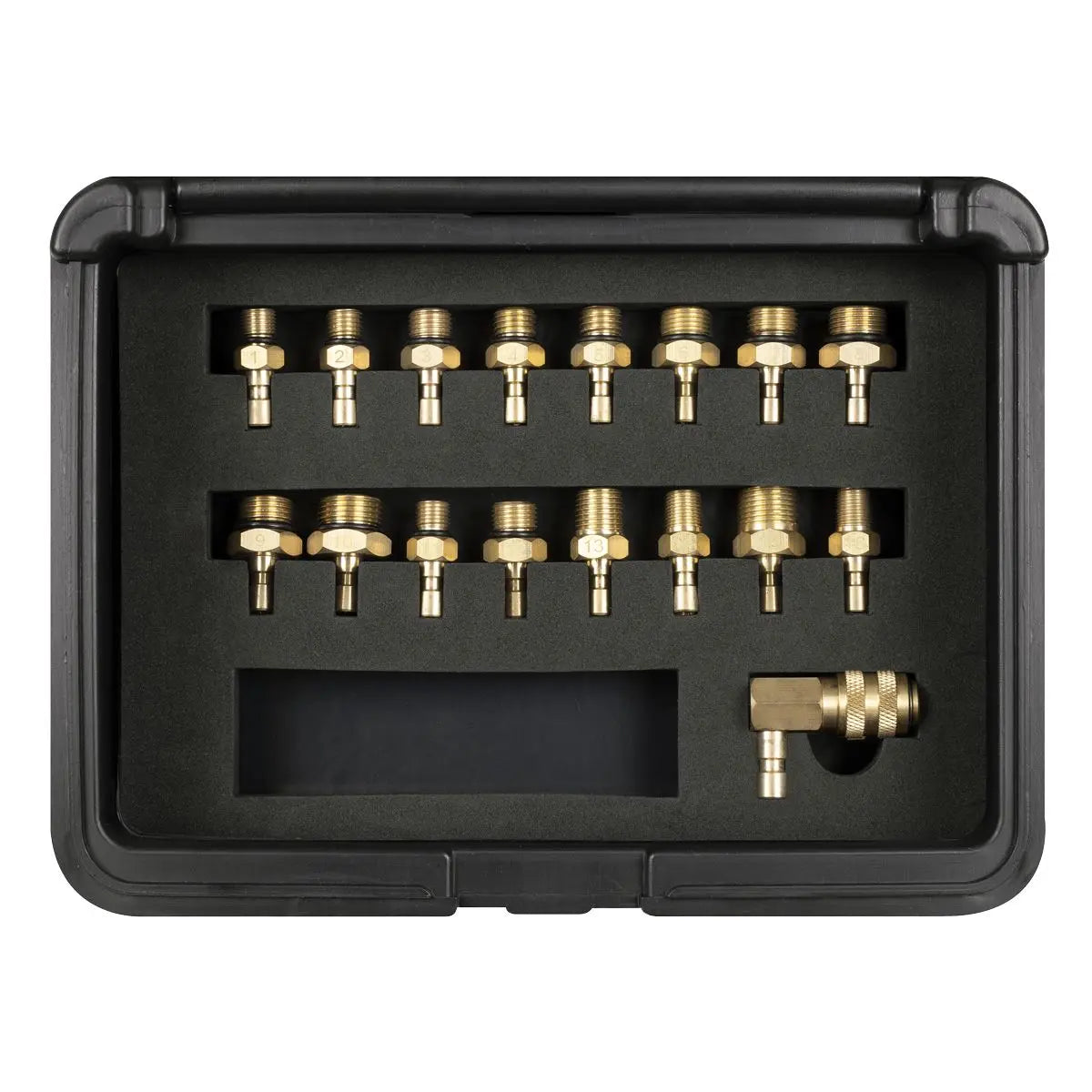 Sealey Digital Oil Pressure Test Kit 18pc  White Rose Tools