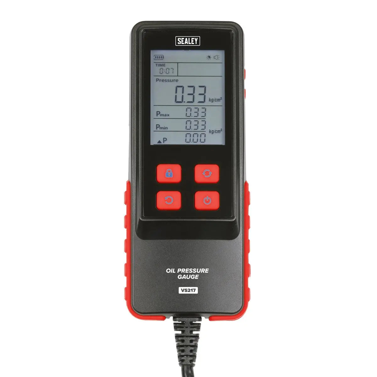 Sealey Digital Oil Pressure Test Kit 18pc  White Rose Tools