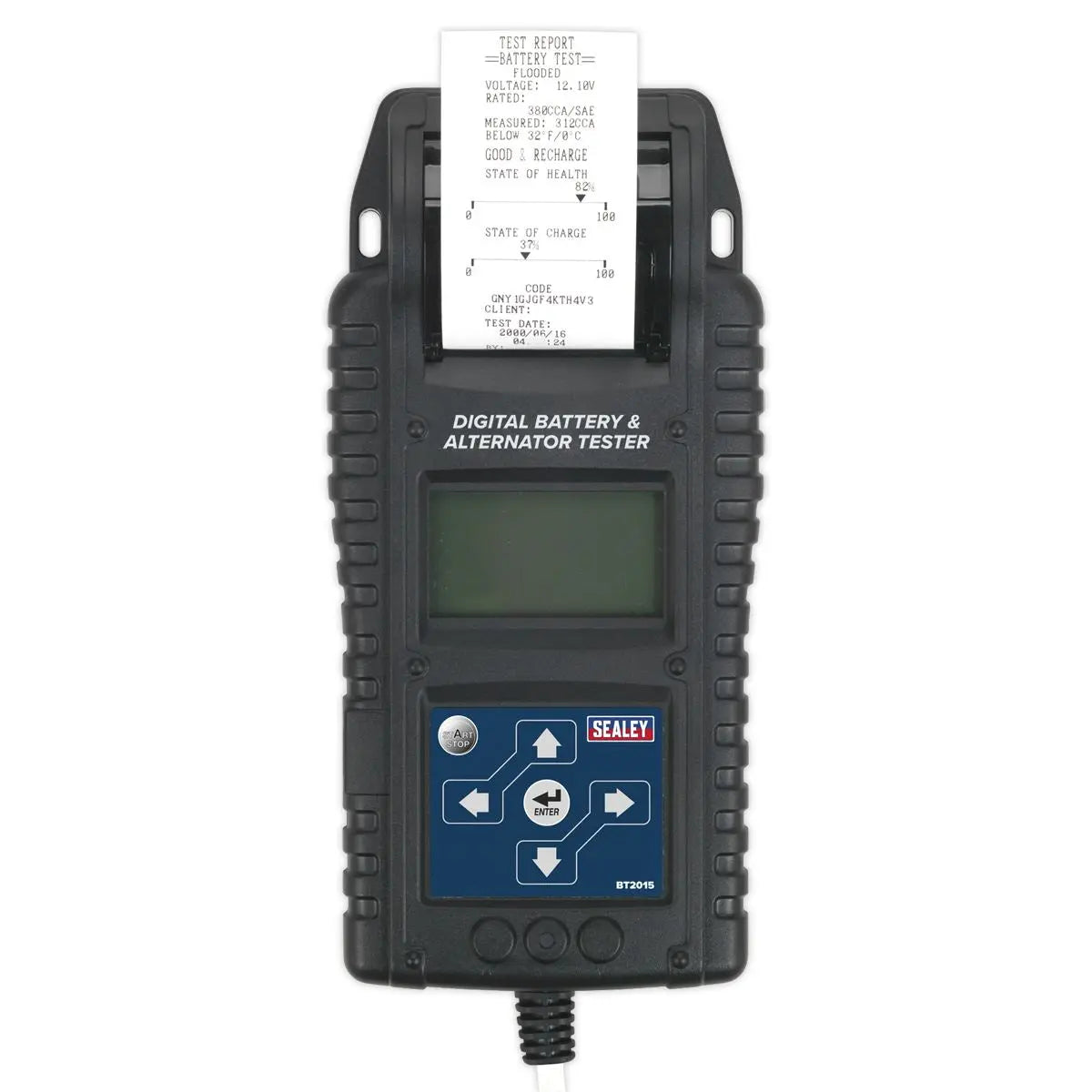 Sealey Digital Start/Stop Battery & Alternator Tester with Printer 6/12/24V 