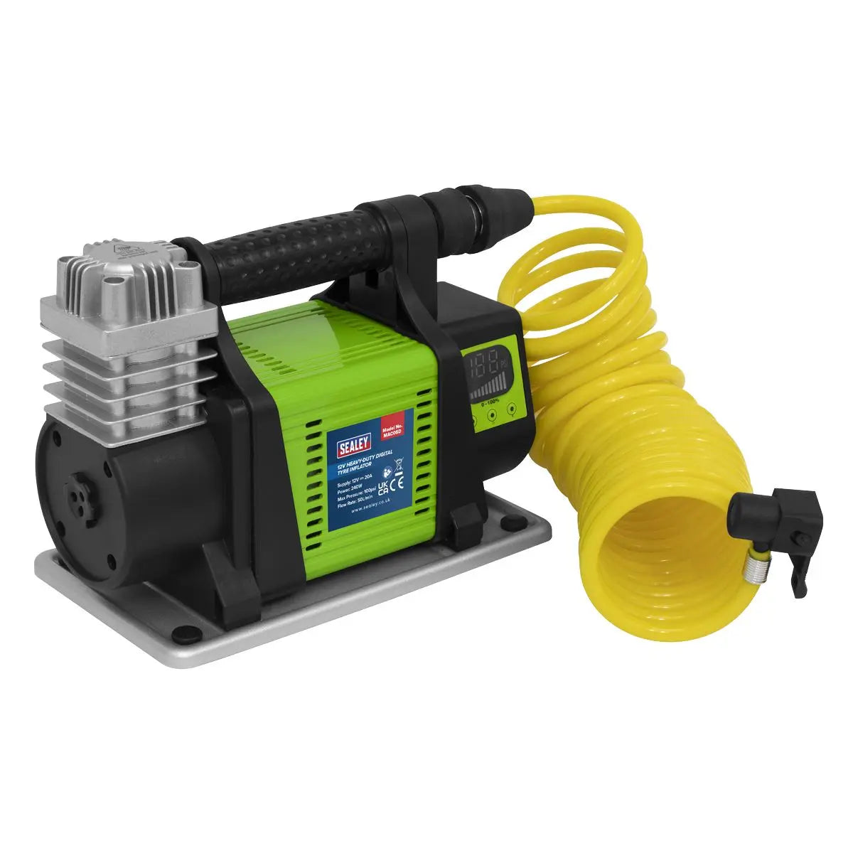 Sealey Digital Tyre Inflator 12V Heavy-Duty 