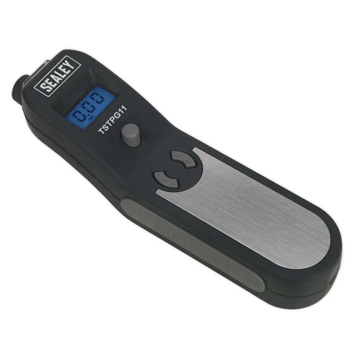 Sealey Digital Tyre Pressure and Tread Depth Gauge Work Light 0-20mm LED Display 