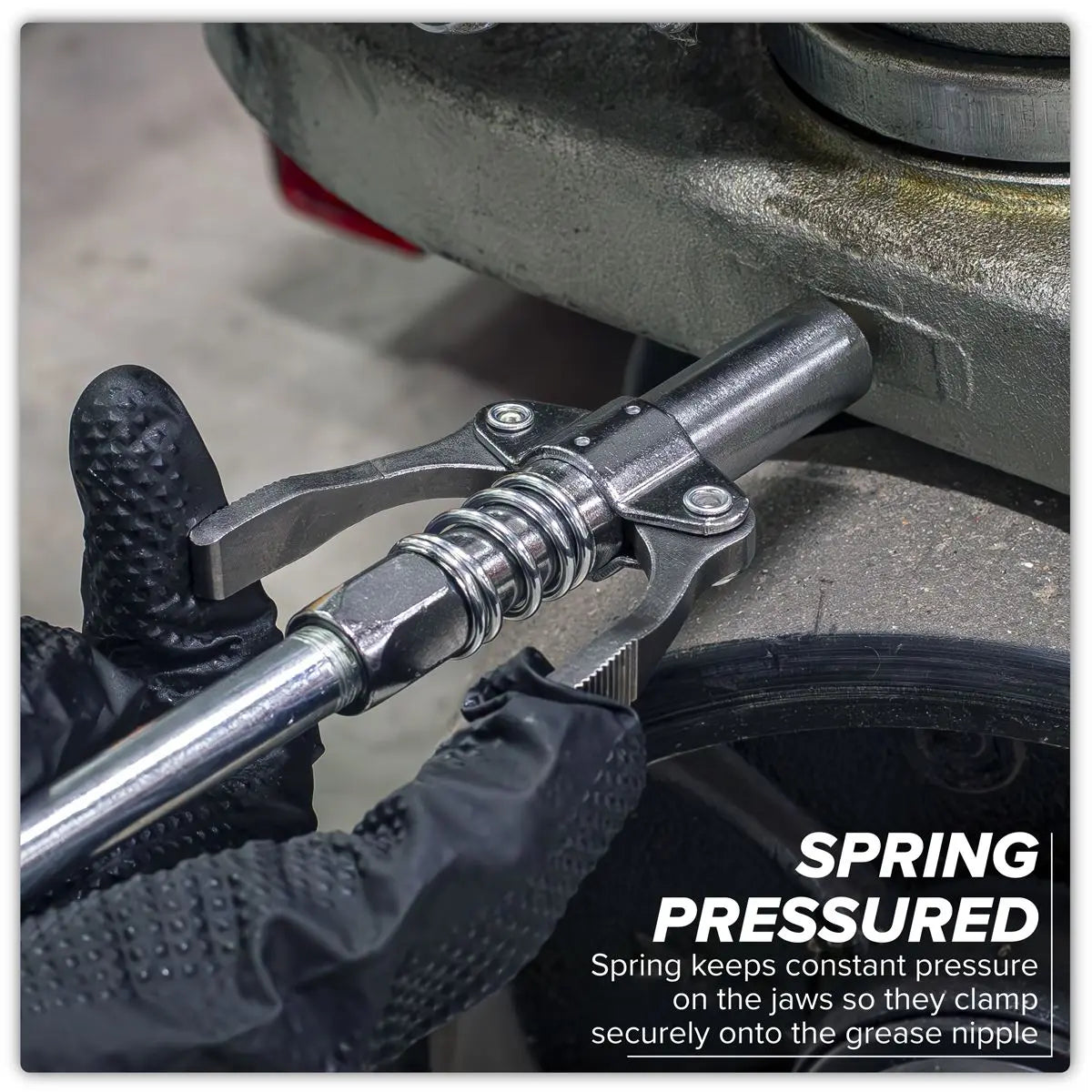 Sealey Double Handle Grease Gun Coupler  White Rose Tools