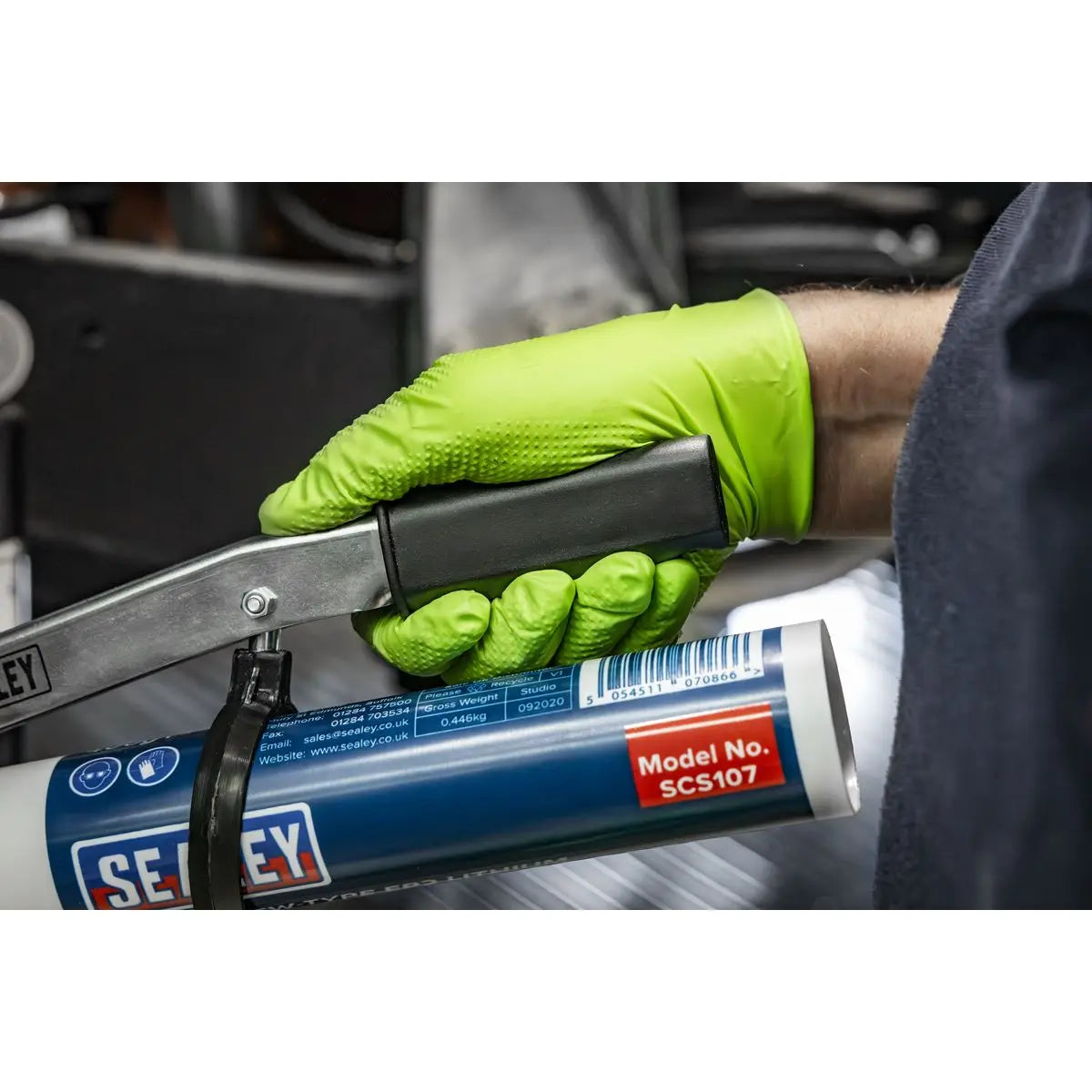 Sealey Double Lever Grease Gun  White Rose Tools