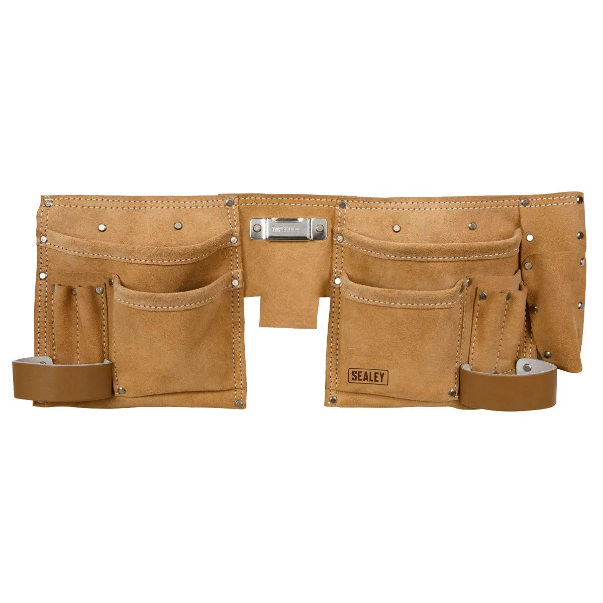 Sealey Double Pouch Leather Tool Belt 