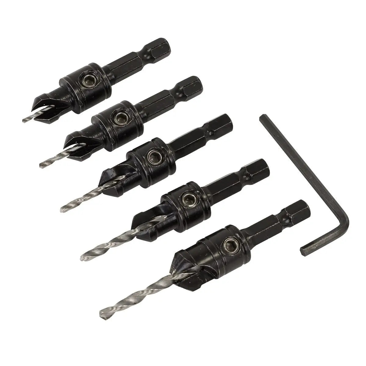 Sealey Drill Bit Set Countersink 5pc  White Rose Tools