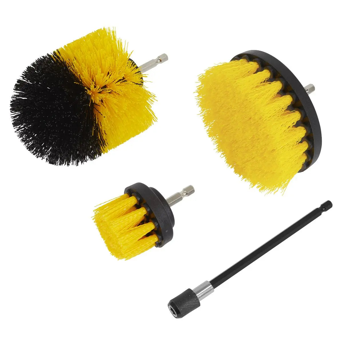 Sealey Drill Brush Set 4pc  White Rose Tools